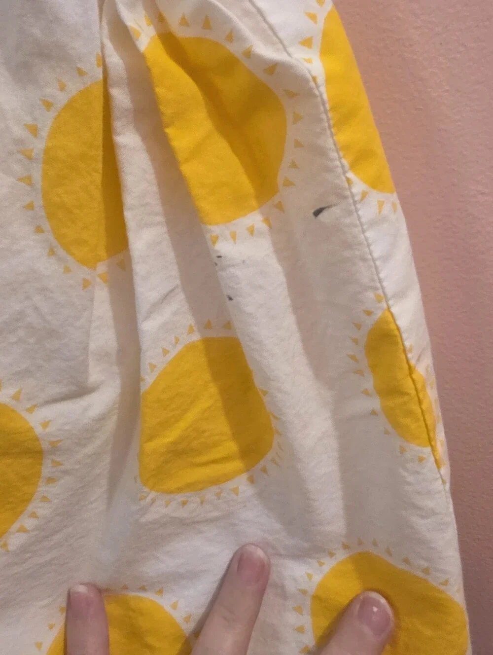 Baby Gap Yellow Stripe & Sun Print Dress 3Y